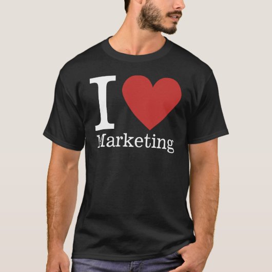 I ❤️ Marketing Liebe (für Arbeitnehmer) KUNSTBAR T-Shirt (Vorderseite)