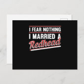 I Married A Redhead Cute Red Hair Girls Women Postkarte (Vorne/Hinten)