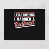 I Married A Redhead Cute Red Hair Girls Women Postkarte (Vorderseite)