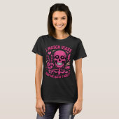 I Match Vibes Pink Dripping Skeleton Valentine T-Shirt (Vorne ganz)