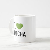 I ❤️ MATCHA I LIEBE MATCHA I HEART MATCHA COFFEE M KAFFEETASSE (Vorderseite Links)