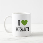 I ❤️ MATCHA LATTE I LIEBE MATCHA LATTE I HERZMATC KAFFEETASSE (Links)