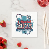 I Matched 2025 Emergency Medicine Serviette (Beispiel)