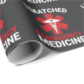 I Matched Emergency Medicine Abschluss Geschenkpapier (Rolleneckpunkt)