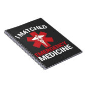 I Matched Emergency Medicine Abschluss Notizblock (Rechte Seite)