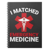 I Matched Emergency Medicine Abschluss Notizblock (Vorderseite)
