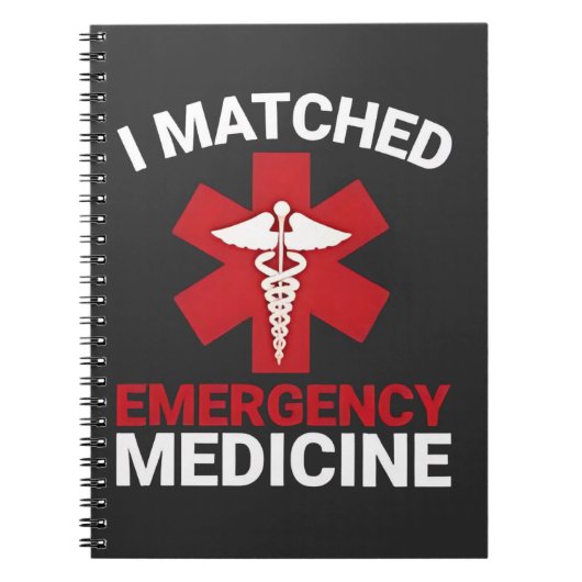 I Matched Emergency Medicine Abschluss Notizblock (Vorderseite)