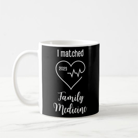 I Matched Family Medicine Heart 2023 Medical Match Kaffeetasse (Links)