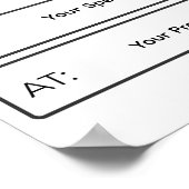 I Matched Sign | Personalized Medical School Poster (Ecke)