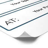 I Matched Sign | Personalized Medical School Poster (Ecke)