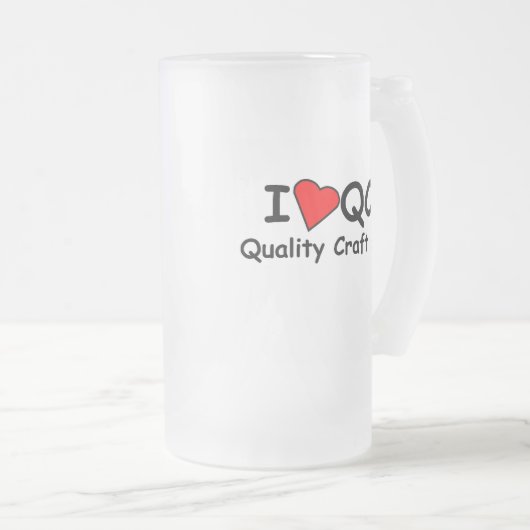 I mattierte Tasse der Liebe-QCB (VorderseiteRechts)