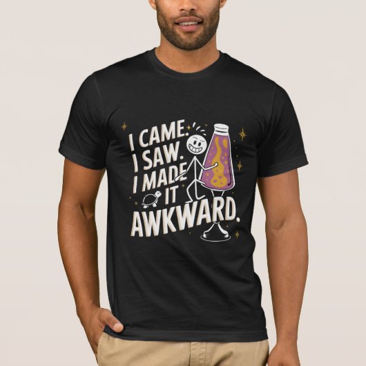 "I Mawkward" Quirky Lava Lamp Spaß Design T-Shirt (Vorderseite)
