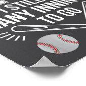 I May Be 70 Baseball Player 70th Birthday Party  Poster (Ecke)
