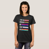 I May Be Straight But I Don t Hate Lgbtq+ ally sup T-Shirt (Vorne ganz)