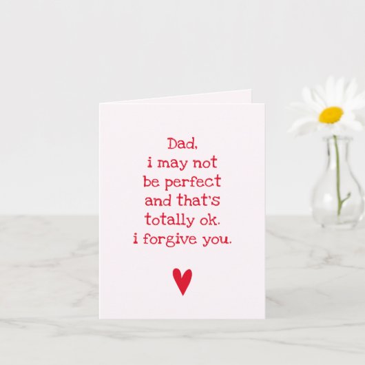 I may not be perfect... Funny Quote Father's Day Karte (Kleine Pflanze)