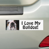 I meine Liebe, Bulldogge! Autoaufkleber (Auf Auto)