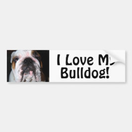 I meine Liebe, Bulldogge! Autoaufkleber
