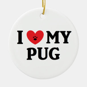 ♥ I meine Mops-Verzierung Keramikornament