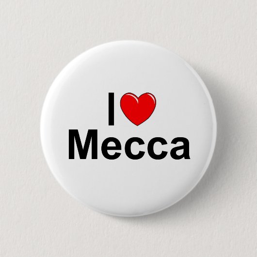 I Mekka der Liebe-(Herz) Button (Vorderseite)