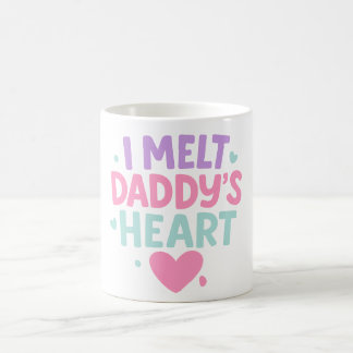 I Melt Daddy's Heart - Niedliche Pastel-Tasse für  Kaffeetasse