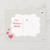 I Mew Liebe! durch Origami druckt Feiertagspostkarte (Rückseite)