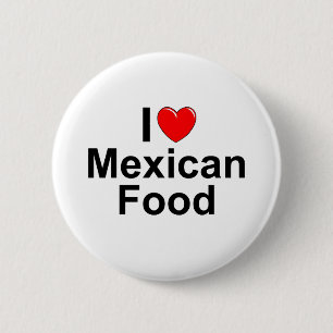 I mexikanische Nahrung der Liebe-(Herz) Button