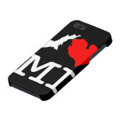 I ♥ MI (i-Herz Michigan) iPod-/iPhonekasten iPhone Hülle (Unterseite)