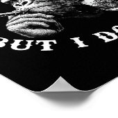 I Might Be Wrong But I Doubt It Funny Monkey (on B Poster (Ecke)