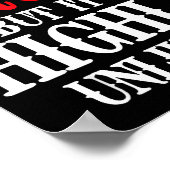 I Might Be Wrong But It's Highly Unlikely Sarcasti Poster (Ecke)