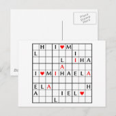 I ♥ MIHAELA POSTKARTE (Vorne/Hinten)