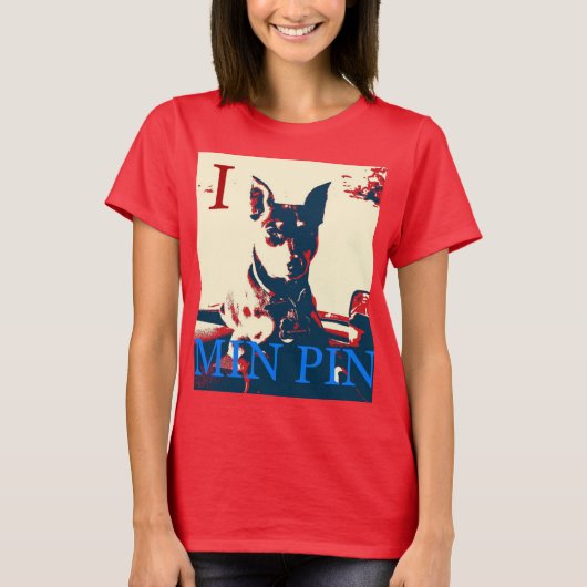I MIN BUTTON T-Shirt (Vorderseite)