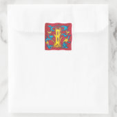 I - MINIATURE QUADRATISCHER AUFKLEBER (Tasche)