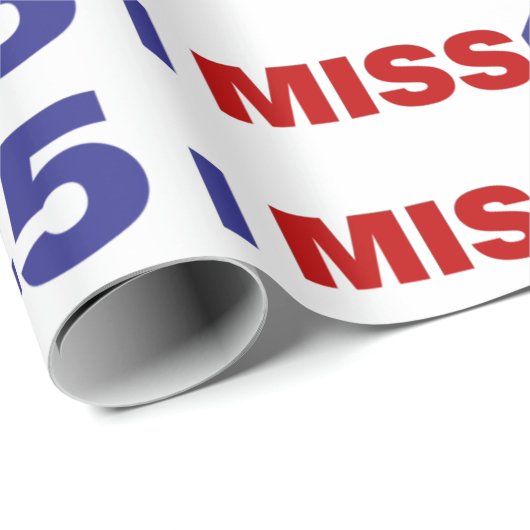 I Miss 45 Geschenkpapier (Rolleneckpunkt)
