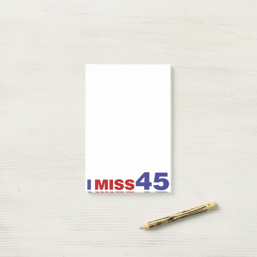 I Miss 45 Post-it Klebezettel (Auf Schreibtisch)
