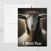 I Miss Ewe | Niedlich Puppe Postkarte (Vorne/Hinten)