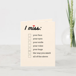 I Miss Karo Box Card Dankeskarte