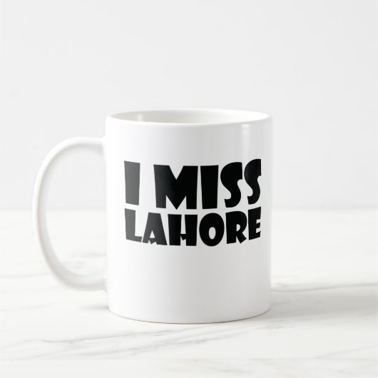 I Miss Lahore Kaffeetasse (Links)