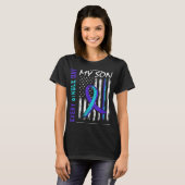 I Miss My Son Suicide Awareness Prevention America T-Shirt (Vorne ganz)