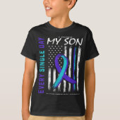 I Miss My Son Suicide Awareness Prevention America T-Shirt (Vorderseite)