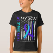 I Miss My Son Suicide Prevention Awareness America T-Shirt (Vorderseite)