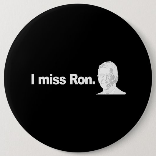 I MISS RON 2 Autoaufkleber Button (Vorderseite)