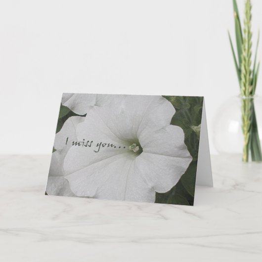 I Miss You Greeting Card Karte (Vorderseite)