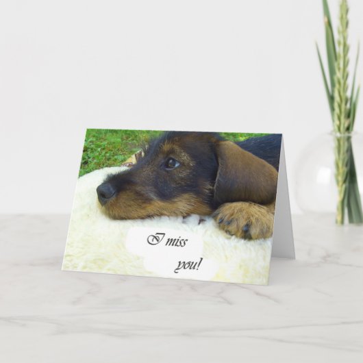 I miss you karte (Vorderseite)