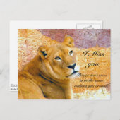 I Miss You_ Postcard Postkarte (Vorne/Hinten)