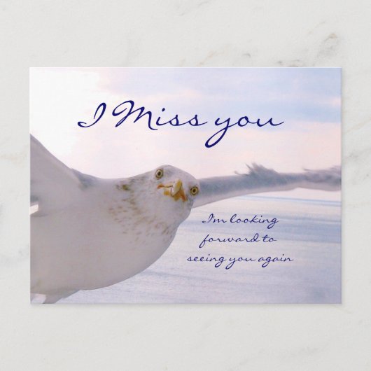 I Miss You_ Postcard Postkarte (Vorderseite)