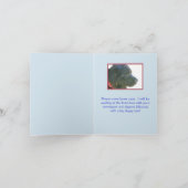 "I Miss You" Schöner, traurig aussehender Newfie D Karte (Innenseite)