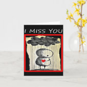 I Miss You Valentine’s Day Karte (Gelbe Blume)