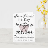 I missed The Day Card Karte (Gelbe Blume)