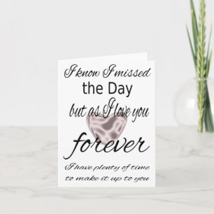 I missed The Day Card Karte