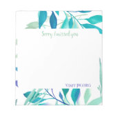 I missed you customize texts JW.org Notizblock (Vorderseite)